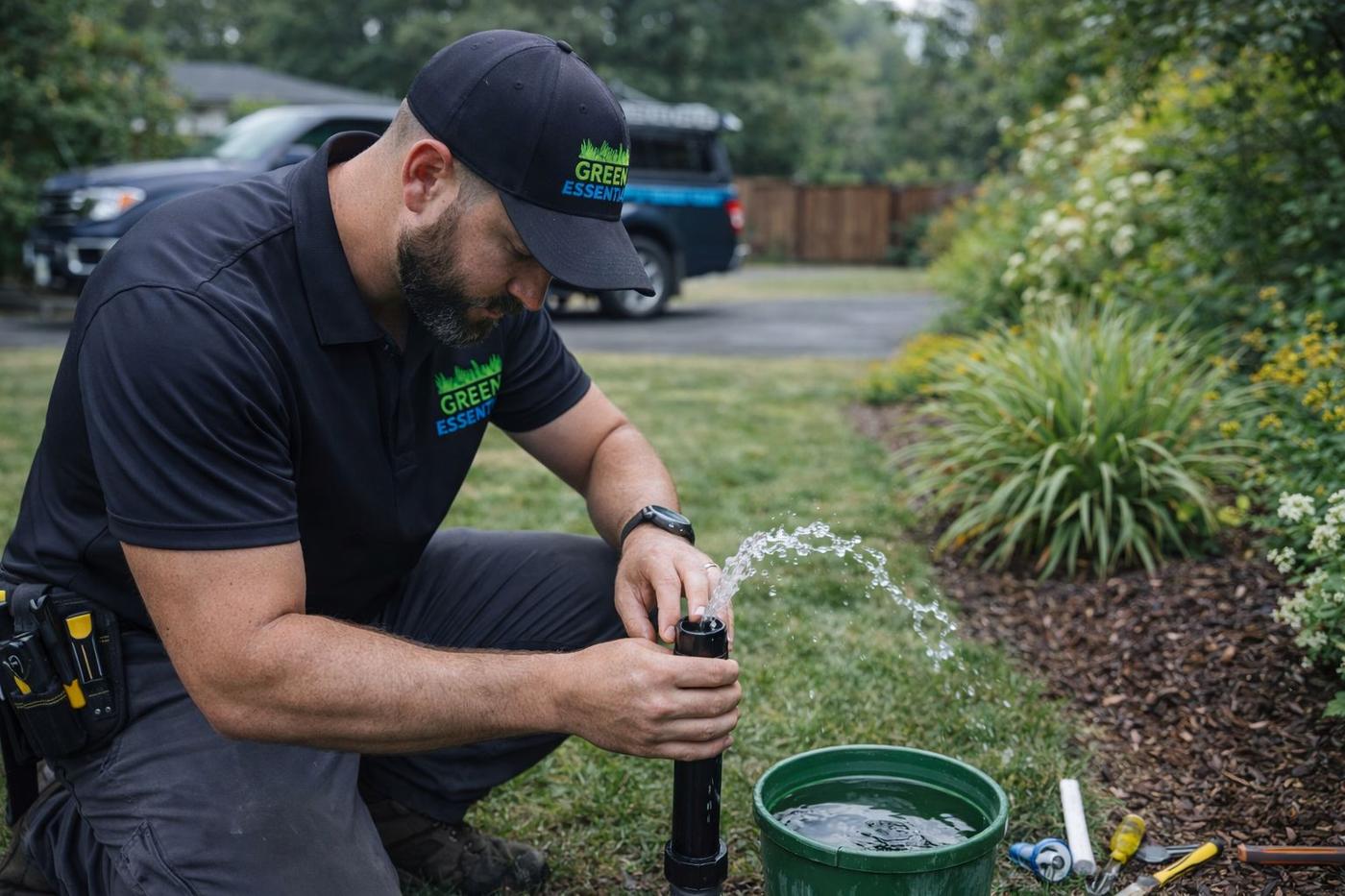 Professional landscaping installation